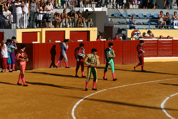 The toreros take the field...