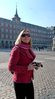 Birgit in the Plaza Mayor