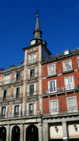 Close Up of Clock Tower in Plaza Mayor