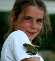 Katie and the frog