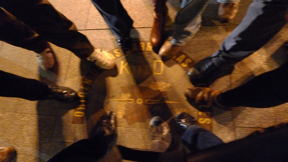 Center of Spain...with our Tapas Crawl group