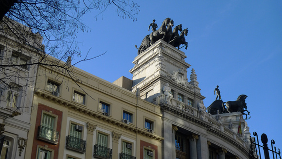 Building tops on Calle Alcala